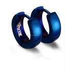 High Quality Stainless Steel Blue Hoop Earrings For Women