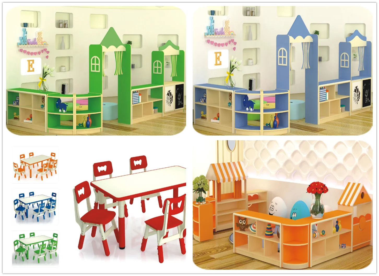Hot Sale High Quality Nursery School Furniture,Wooden Kindergarten