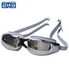 Electroplating UV Waterproof Eyewear HD Myopia Swimming Goggles