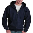 2019 new plain full-zip hoodies custom logo printed embroidered men hoodies