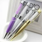 Office stationery novelty crystal usb pen , 3 in 1 stylus pen with usb drive for promotional gifts