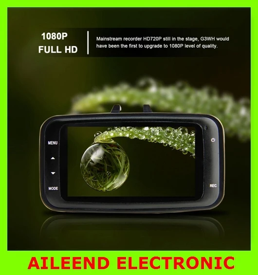 Original Novatek GS8000L Car DVR Camera Full HD 1080P Vehicle Recorder 2.7" LCD G-Sensor HDMI IR Night Vision Camcorder