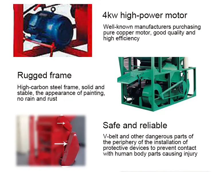 High Quality Groundnut Peanut Shelling Machine with Engine Core Component supplier