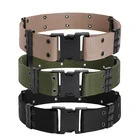 High Strength Black Durable Daily Nylon Heavy Duty Adjustable Webbing Military Tactical Army Belt
