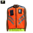 Factory Custom 300D Oxford Hi viz Reflective Vest Waterproof Riding garment