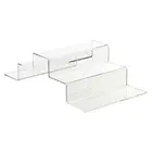 Custom Clear Acrylic Candle Stacking Scroll Risers Candle Display
