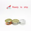 metal empty custom food grade 100ml caviar tin can 100g tuna can packaging for pet dog in stock TC-A123