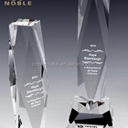 New Design Custom Engraved Diamond Cut Prism Award Rectangular Column Crystal Trophy