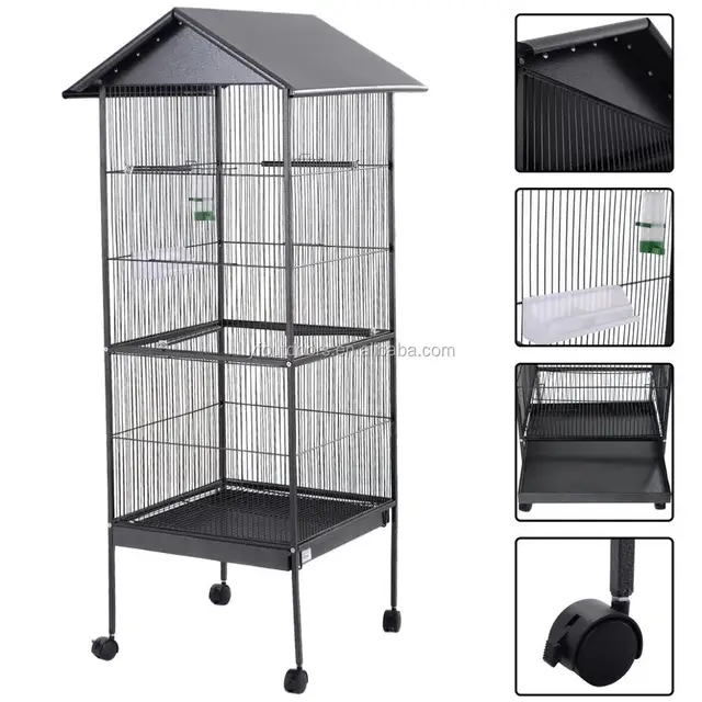 african grey playtop cheap strong metal large parrot cage /bird