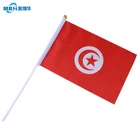 Hot Sale Custom Dye Sublimation Direct Printed Mesh Polyester Country Hand Flag