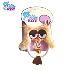 Ollie-Kat Wholesale Owl Shape Cat Toys, Plush Cat Toys With bell