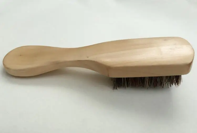 Wild Boar Bristle brush brush with a handle for men, Schima superba beard brush can be carved logo