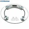 electronic round glass digital personal adult weighing scale 180KG