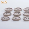 Factory Supply Polyester Plastic Resin Western Style Garment Buttons, Fashion Shirt Button With 4 Holes