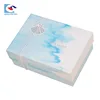 Romance sky blue printing custom essential oil gift box for coffee cup packaging box