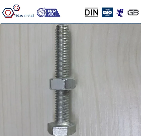 Stainless Steel Hex Bolt And Nut Din933/931/934 Bolt/nut Manufacturers