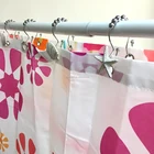Hand Crafted hot shell decorative RESIN shower curtain track hooks