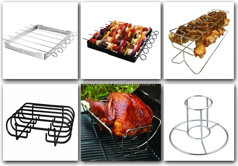 stainless steel single beer can chicken roast holder