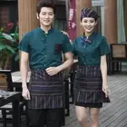 Fashionn custom restaurant hotel ladys waiter and waitress uniform design