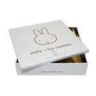 Square food packaging metal boxes food grade butter cookies tin can