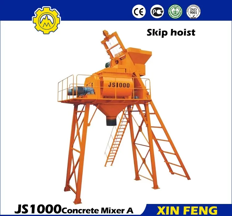 JS1000 self loading mobile concrete mixer from China supplier