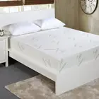 Eco Breathable Fitted Sheet Bamboo Mattress Protector with Elastic Skirt Around