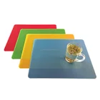 Colorful thin Plastic FDA REACH standard washable Chopping Mat Kitchen Cutting Board