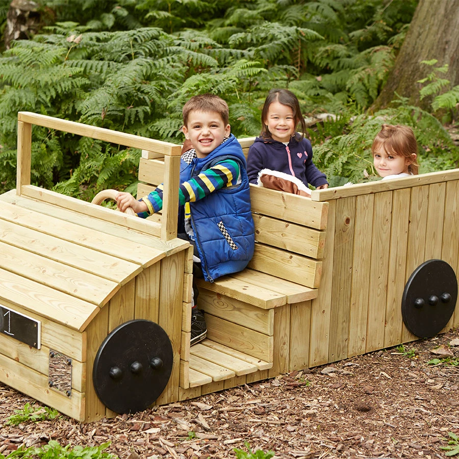 wooden play car