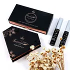 Premium private label medium strips double layer mink fur lashes supplies with custom packaging