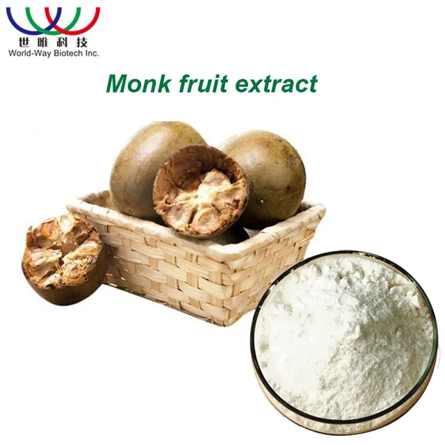 sweetener,high quality 80% mogroside v organic monk fruit