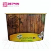 New arrival promotional pop up counter trade show podium portable laminated pop up counter display store display rack