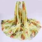 Custom Logo OEM Women Spring Shawl Scarf Lady Chiffon Scarf