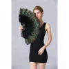 Vintage Style Elegant marabou peacock feather fan Flapper Accessories for Wedding, Dancing, Church, Party, Gifts