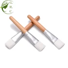 Custom logo wood handle face facial mask makeup brush for beauty tools cosmetic mask brush