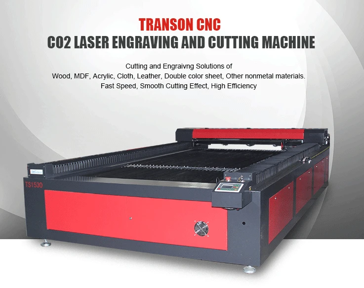 Transon hot sale 1325 cnc cutting machine co2 laser with lower price