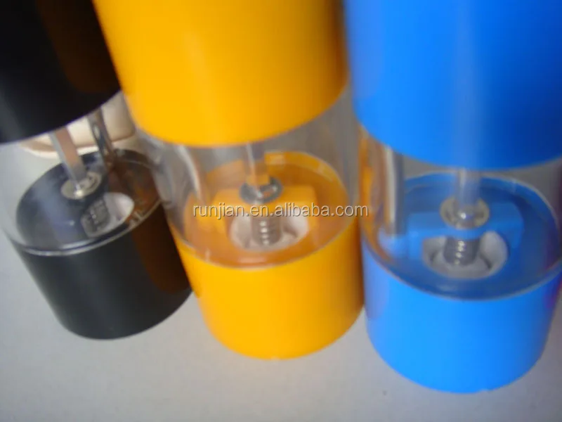 colorful electric pepper salt mill/single hand operation