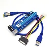 PCI-e express 1X to 16x Riser Extender Card with SATA power 60cm USB 3.0 Cable 008S