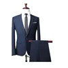 2018 latest fashionable outdoor brief black suits dark grey business office Vest jacket blazer Suit for men wool man suit italy
