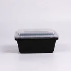 500ml Disposable PVC PP Plastic Food Container Lunch Box