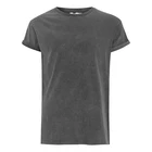 Men's Crew neck Short sleeves Black Acid Wash T-Shirt