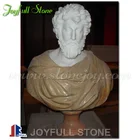 Decorative Antique Roman Marble Head Bust Sculpture