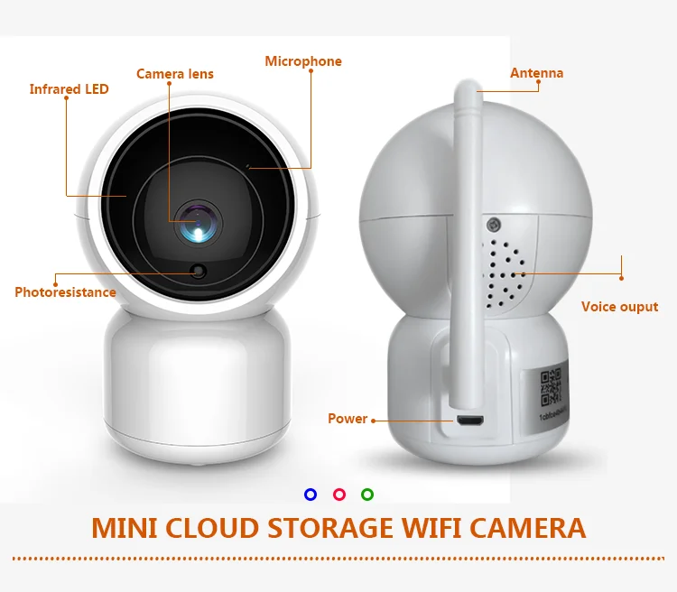 wifi 2p2 wireless 2mp ip camera