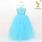 Newest Design Princess Girl Baby Long Sleeve Tutu Dress With Flower