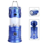 Ceiling Fan Collapsible LED Light Outdoors Tent Lamp Solar Camping Lantern