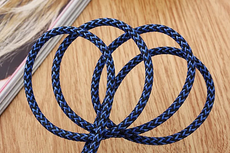 Aluminum Braided Wire Micro USB Cable Micro B Sync and Charging Cables for Samsung Nexus LG Motorola Android Smartphones - ANKUX.COM
