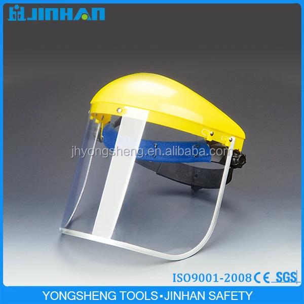 jinhan brand transparent pvc face shield visor,protective face