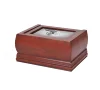 Wooden rotating photo frames urn box for funeral decoration