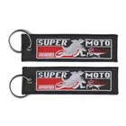 Superior Quality Customized Double Sided Chains Design Your Own Key Tag Woven Fabric Embroidery Textile Keychain Patch