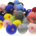 5pcs Multicoloured Wool Felt Balls Party Supplies Felt Wool Ball Roon Decoration For Kids