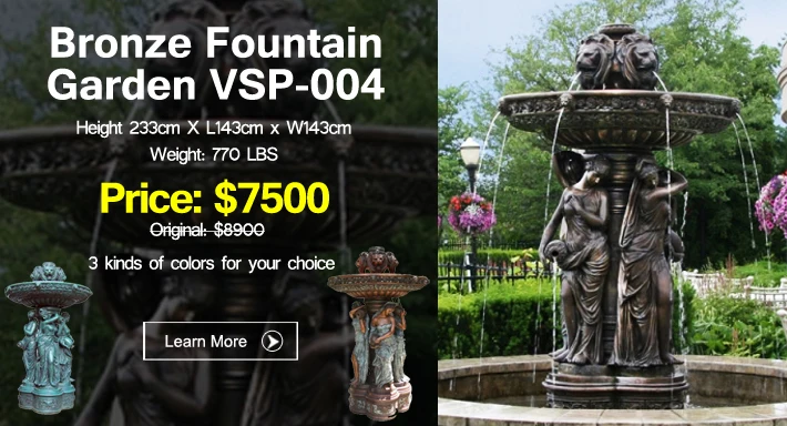 2016 Popular Design Water flow Fountain home decor with great price